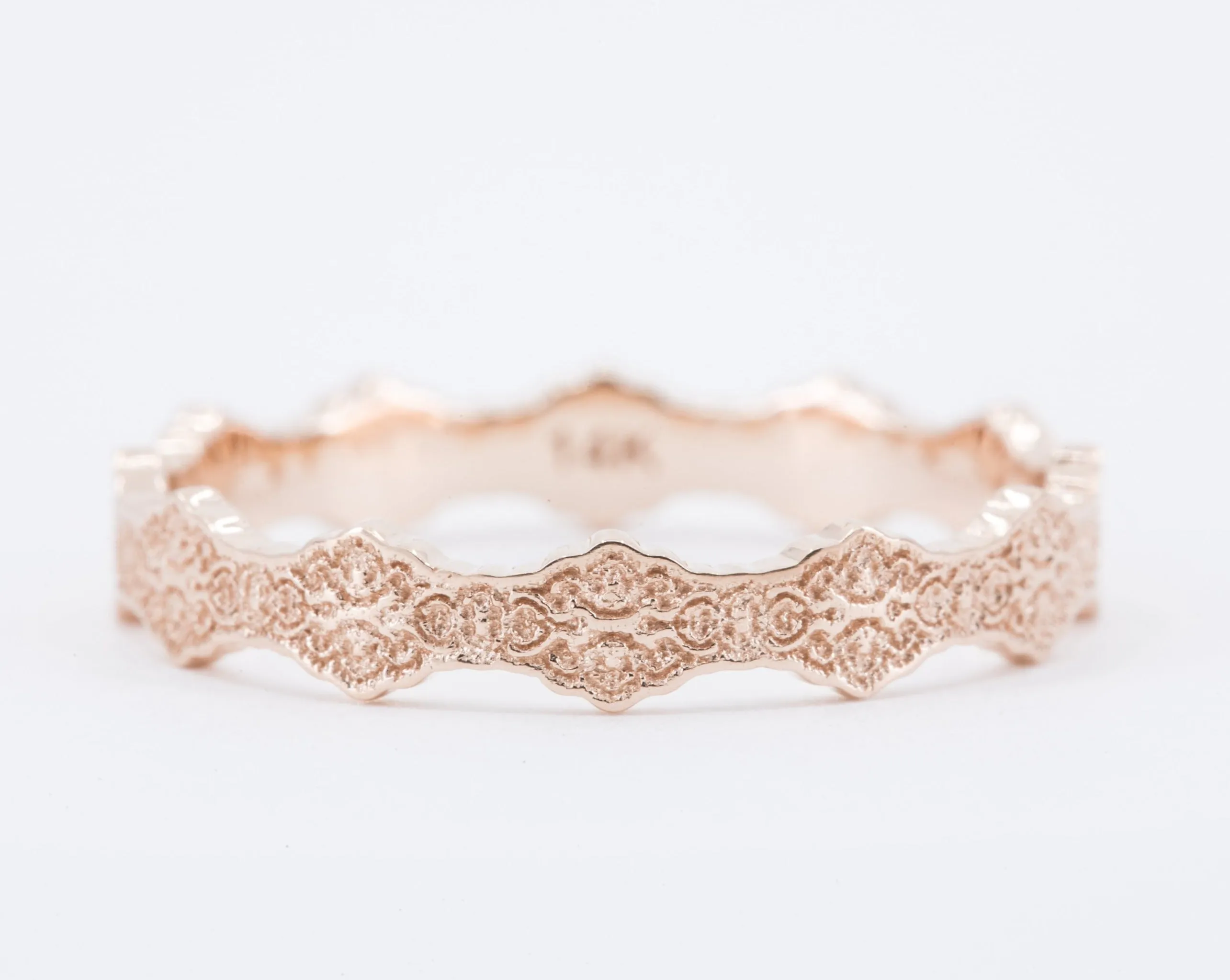 Zora Lace Wedding Ring - Size 8.5